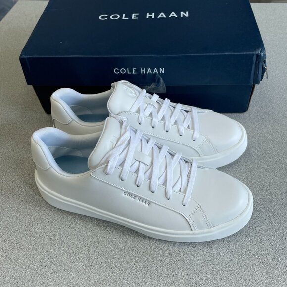 NEW Cole Haan Women's 7B GC Daily Sneaker White Leather - Picture 1 of 7